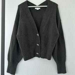 H&M rhinestone button cardigan size XS